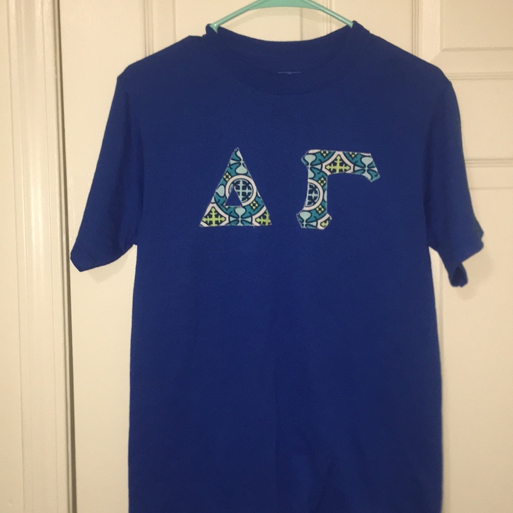 Delta Gamma raised letters